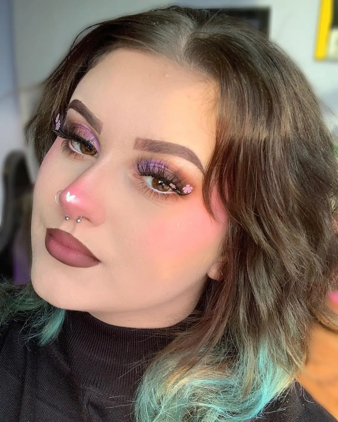 purple lashes